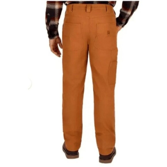 Coleman Men's Fleece Lined Pant Durable Stretch Brown 40x32 NWT - Picture 2 of 8